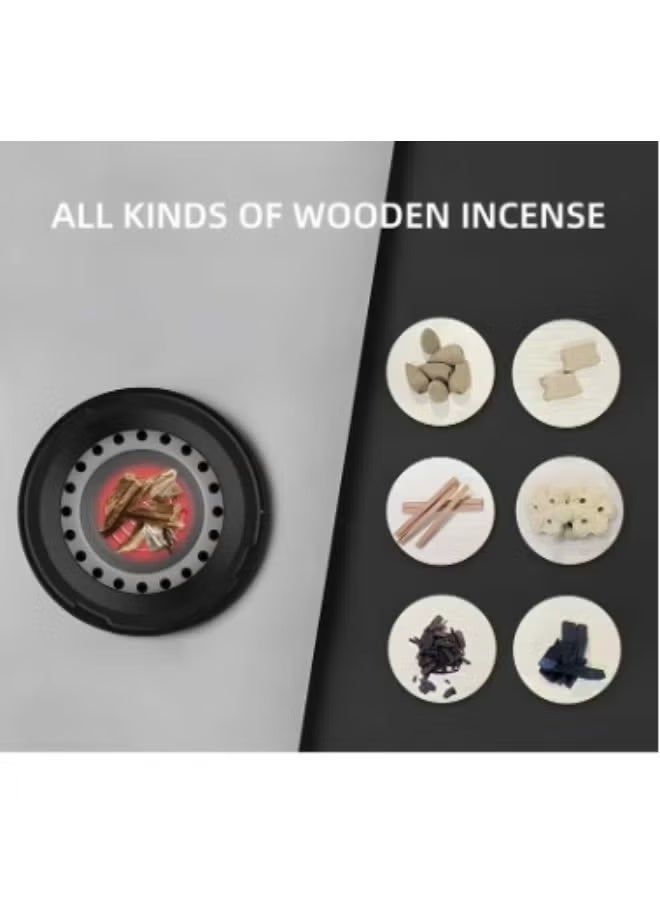 Bukhoon USB Rechargeable Electric Hair & Fabric Incense Diffuser Comb, Portable Travel-Friendly Bakhoor Burner for Home, Car, Clothes – Pink - Image 3